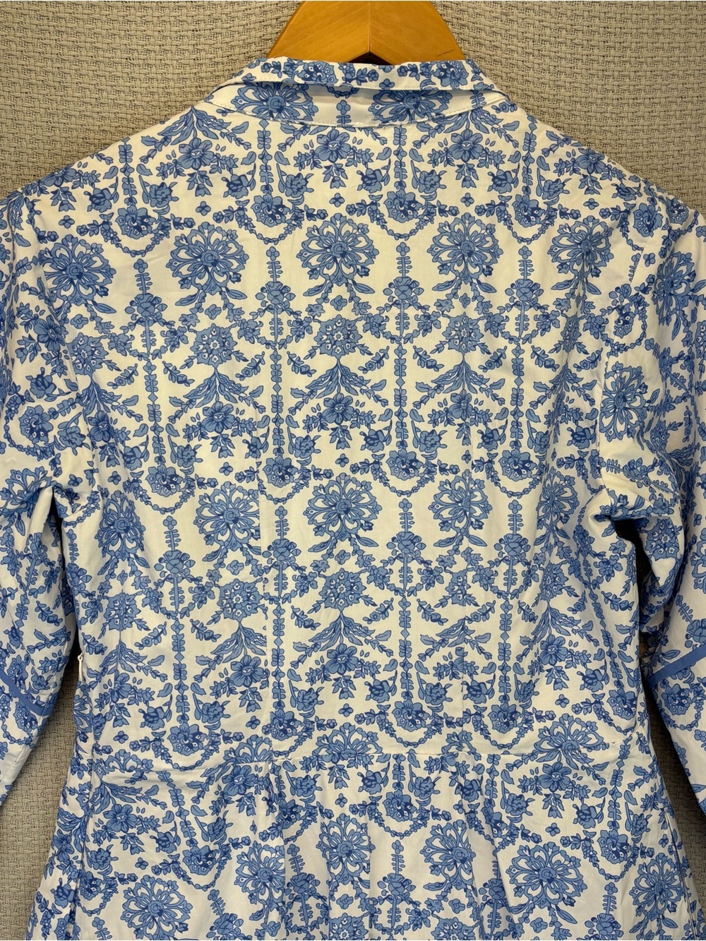 Tuckernuck Hyacinth House Baby Blue Floral Hillsborough Dress XS Cottagecore EUC - Picture 9 of 13